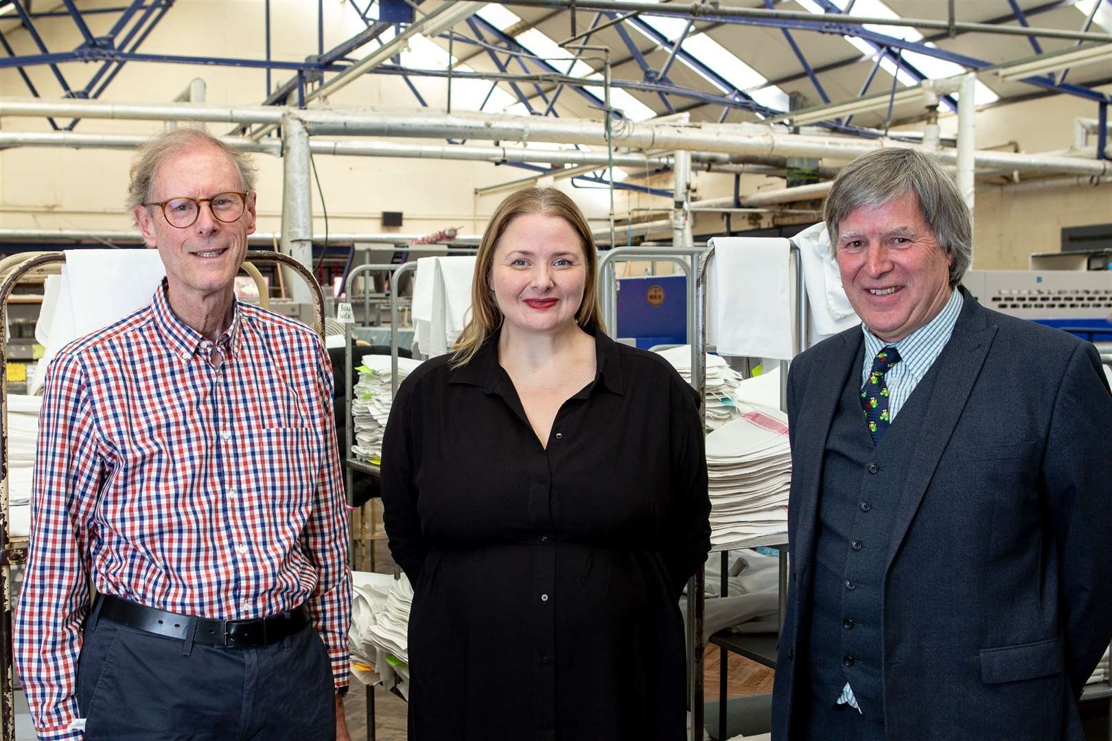 Robert Swan and Clive Jones pictured with Jessica Painter of deal advisors Watersheds. Picture: Matt Bristow