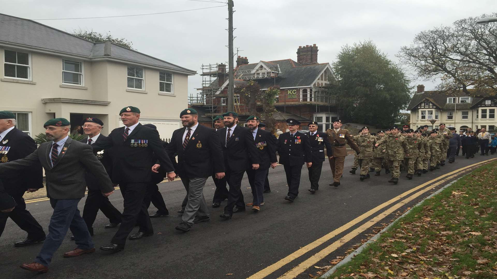 Several groups took part in the march in Deal