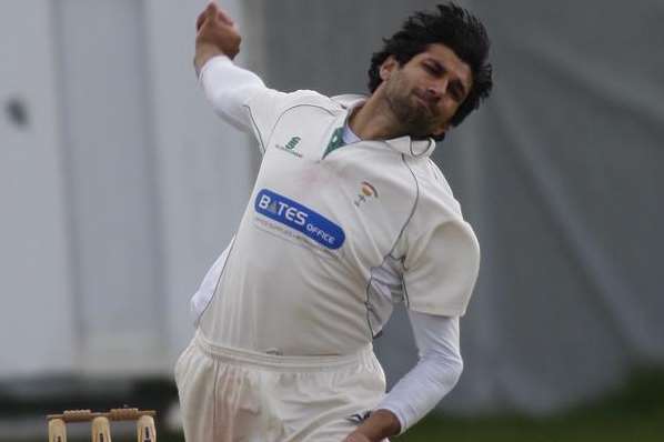 Former Kent, Sussex and England seamer Amjad Khan top scored with 49 not out and later took 2-24 for Lordswood against Blackheath.