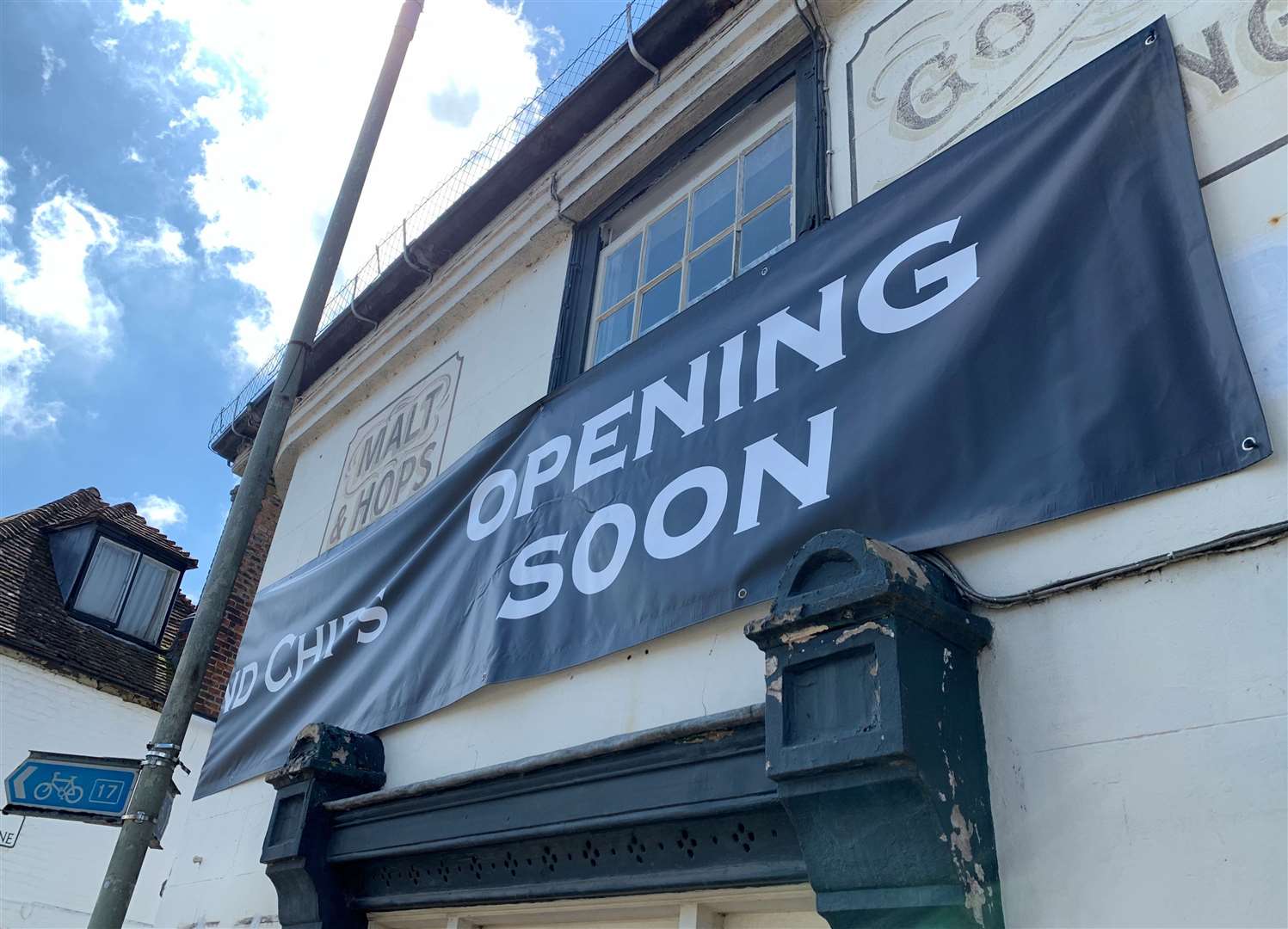 The old pub in High Street, Bridge, will start serving kebabs and fish and chips when it reopens