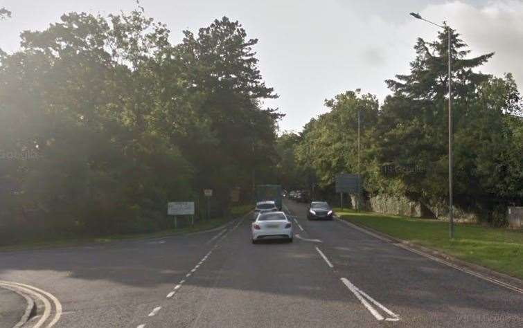 The two-car crash happened on the A2014 Pembury Road, Tonbridge. Picture: Google Street View