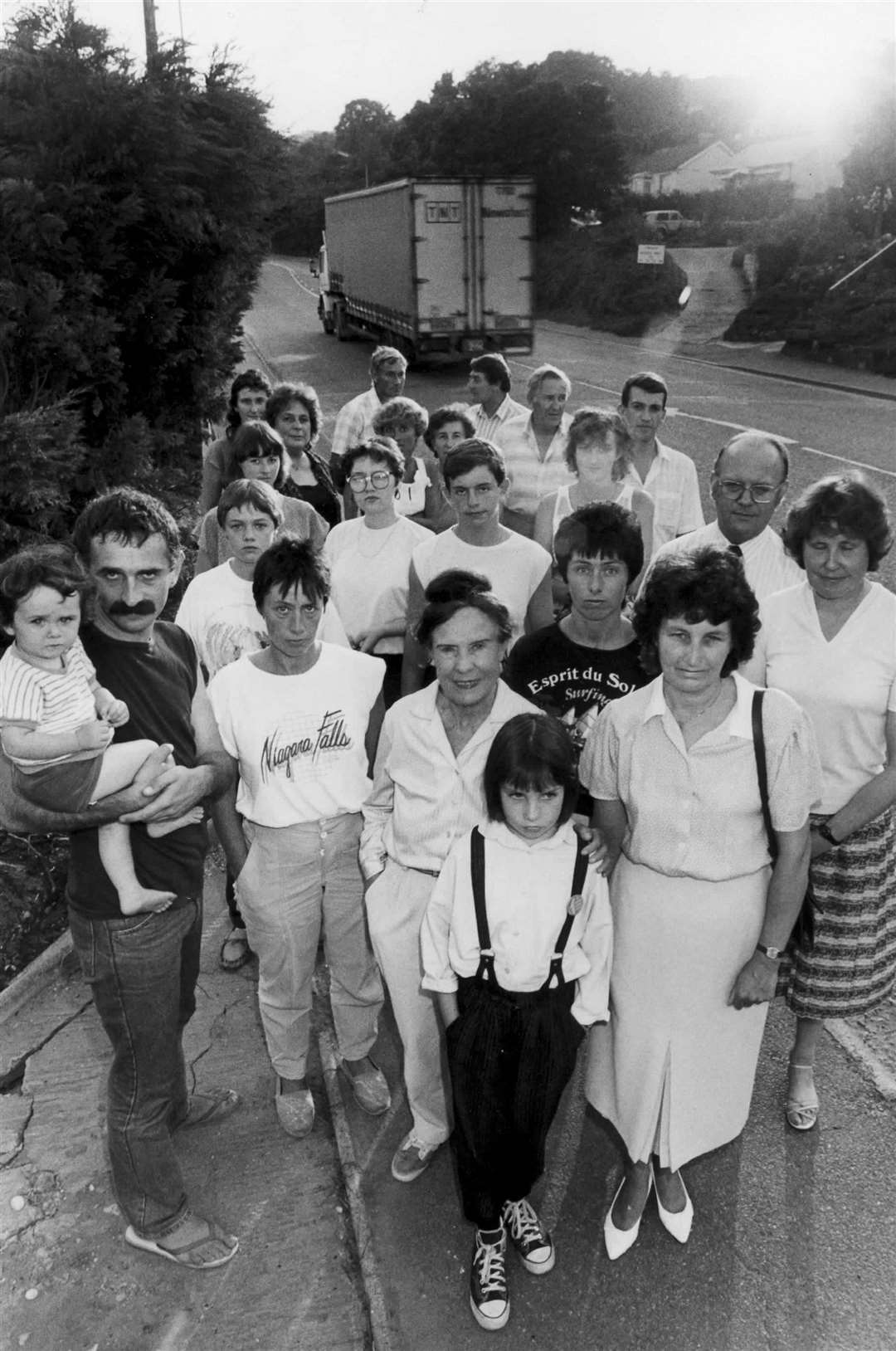 Cuxton families were waging war on plans by Blue Circle Industries to re-open a quarry in September 1988