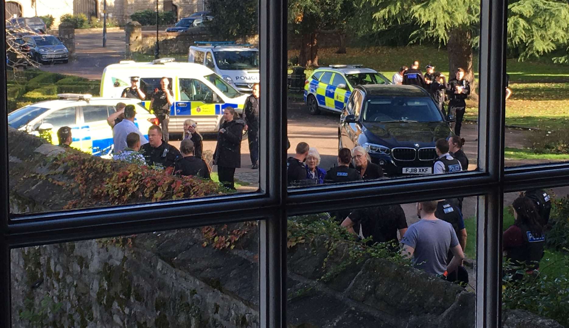 Policed swarmed Archbishop's Palace in Maidstone after the fight