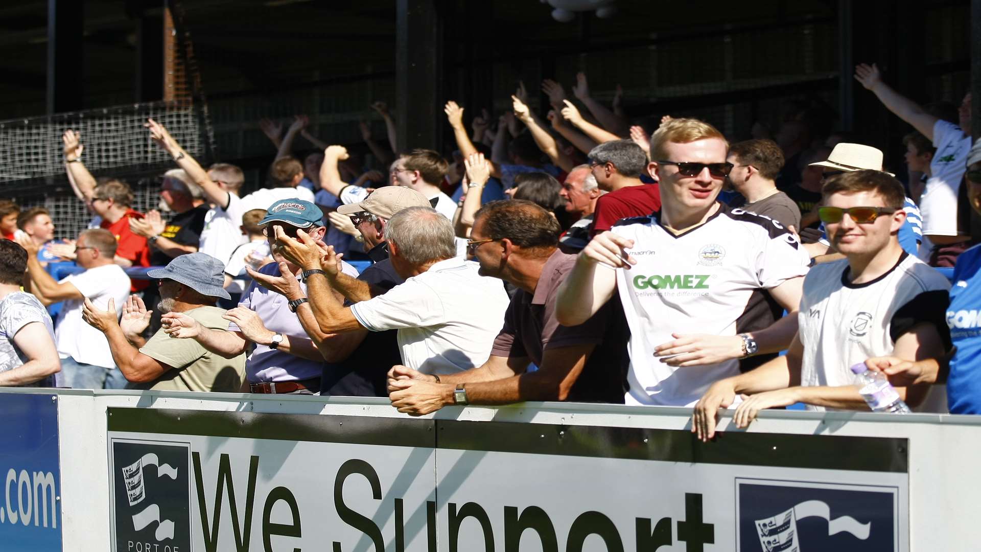Dover fans celebrate Picture: Matt Bristow