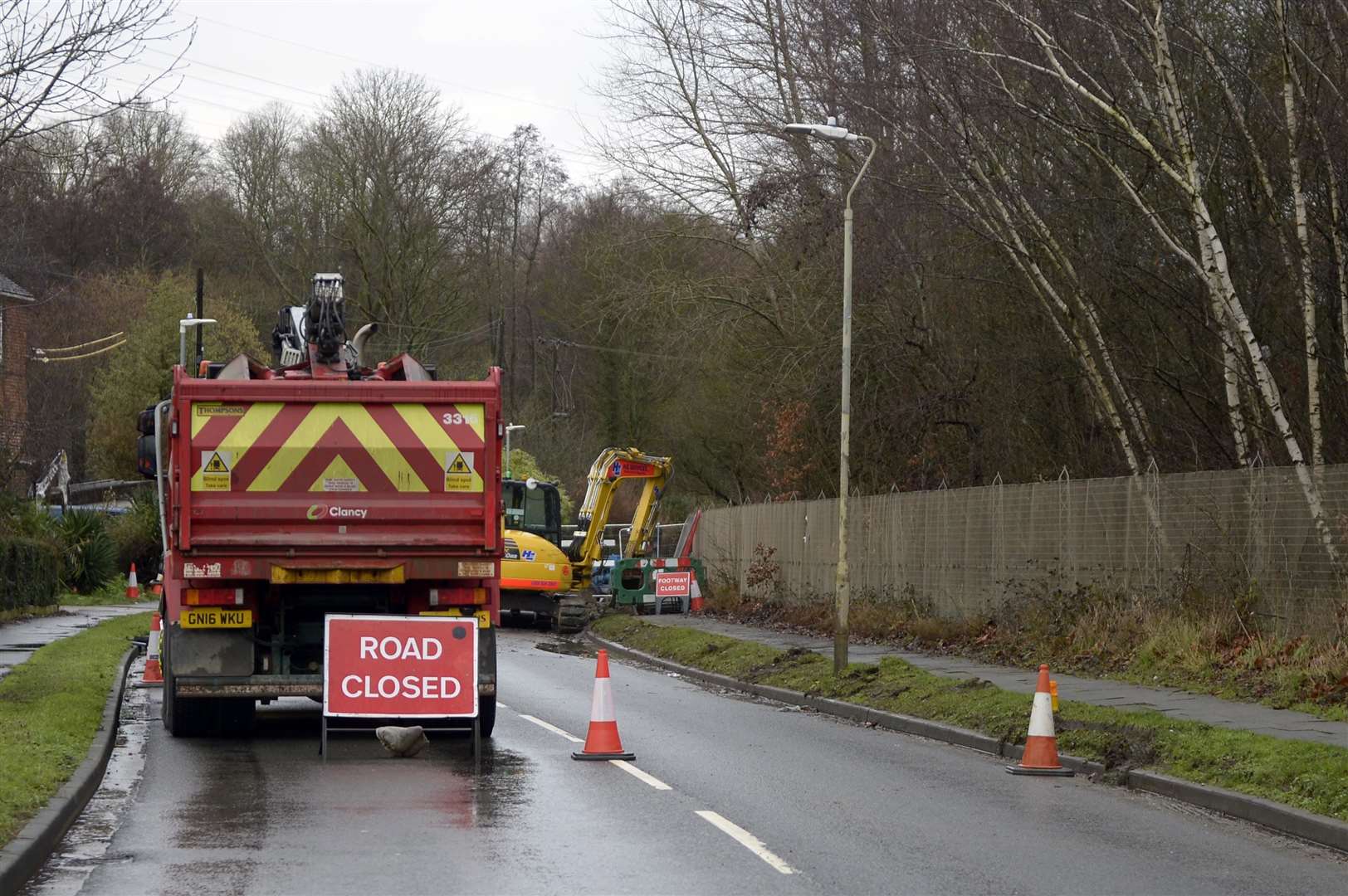 The road could reopen next week. Picture: Barry Goodwin