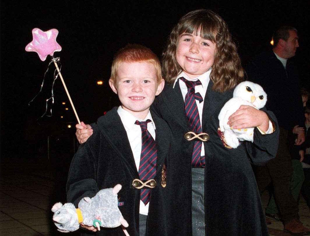 Matthew and Lucinda Giles from High Halden as Harry and Hermione