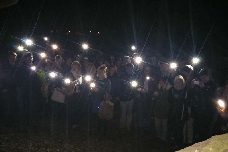 Friends turned out for a candlelit vigil to Jason