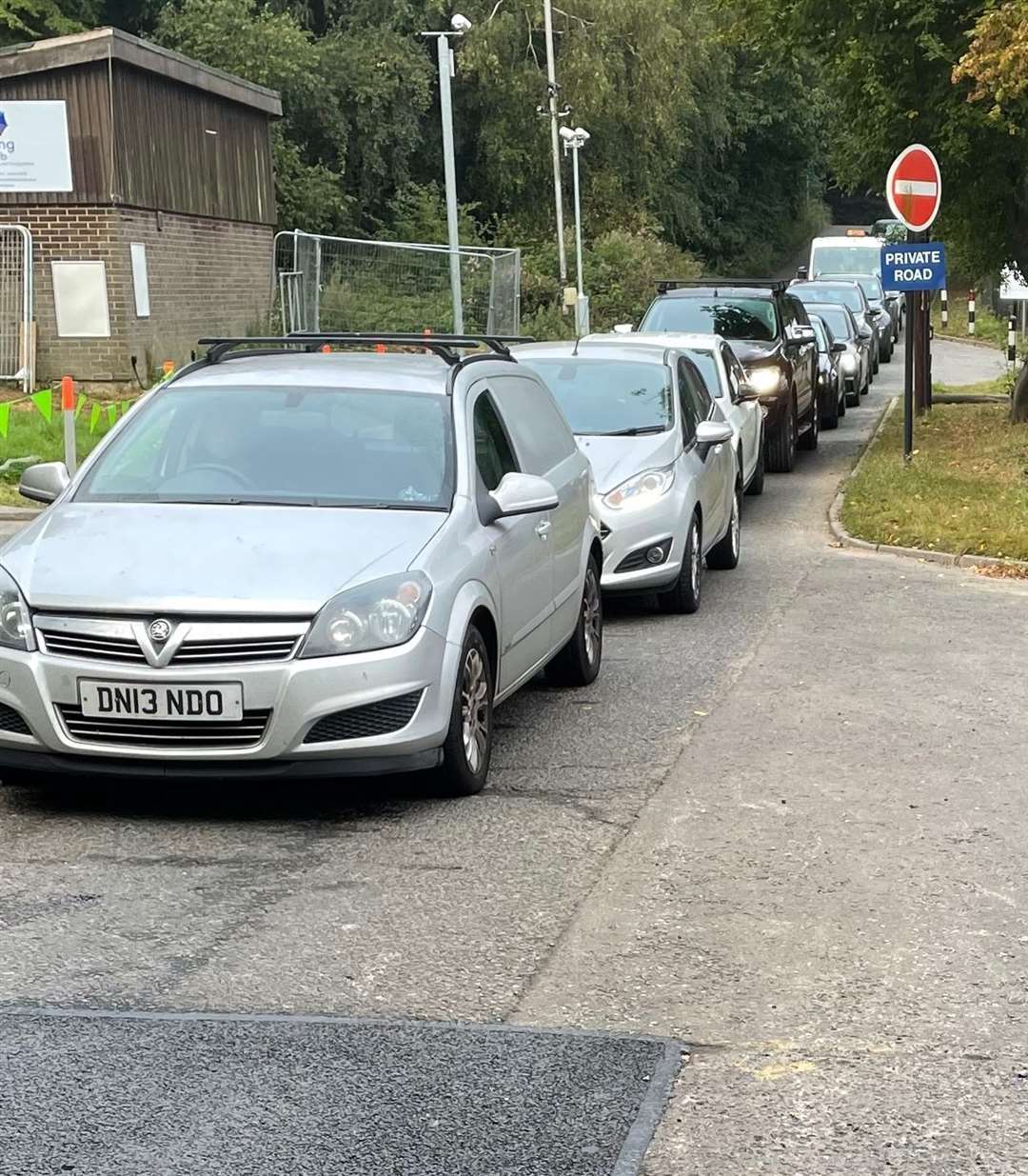 Queues formed along the M2 Medway services. Picture: Johan Pieterse