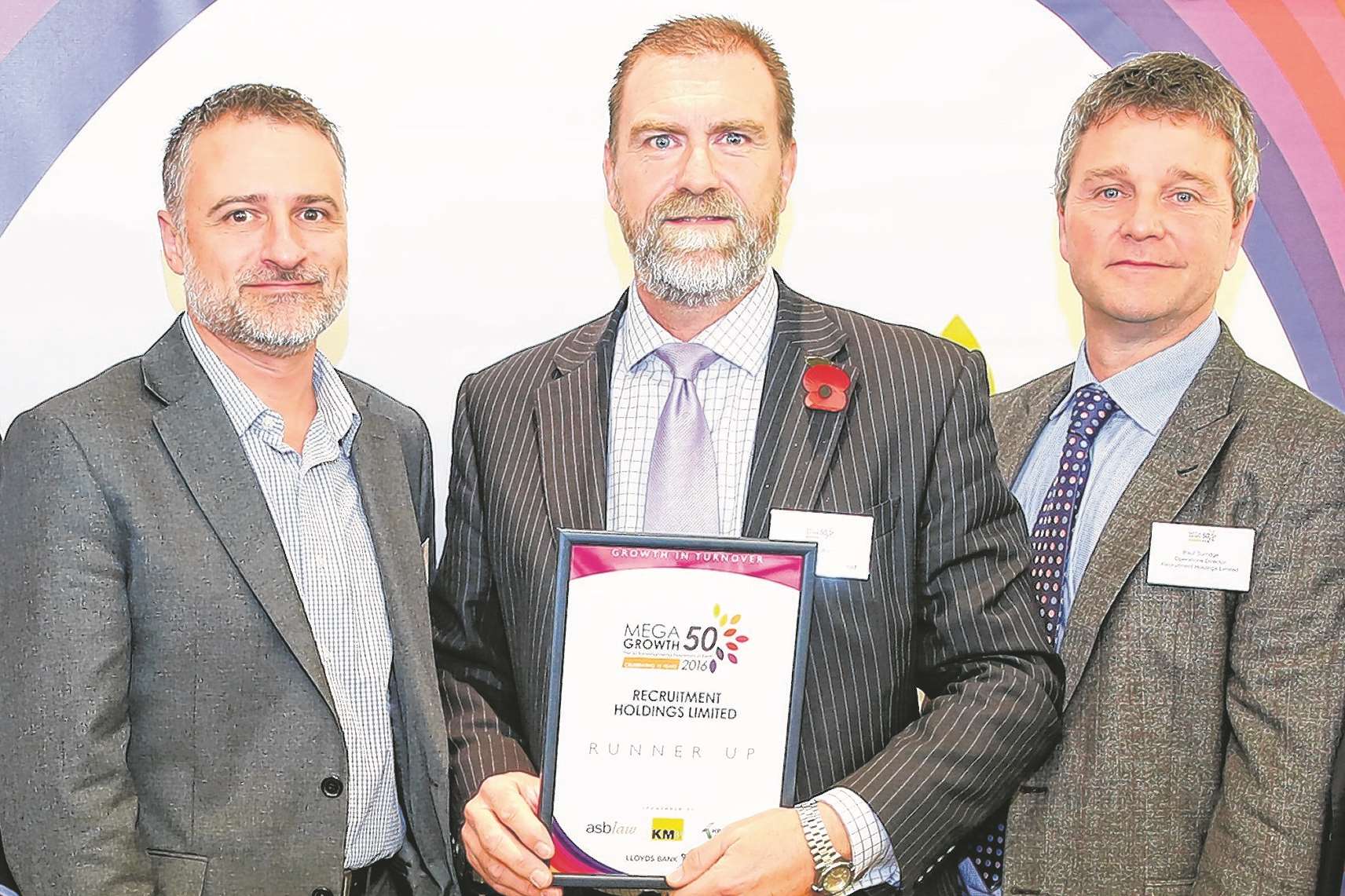 From left, RHL sales director Ian Hargrave, managing director Greg Wall and operations director Paul Surridge