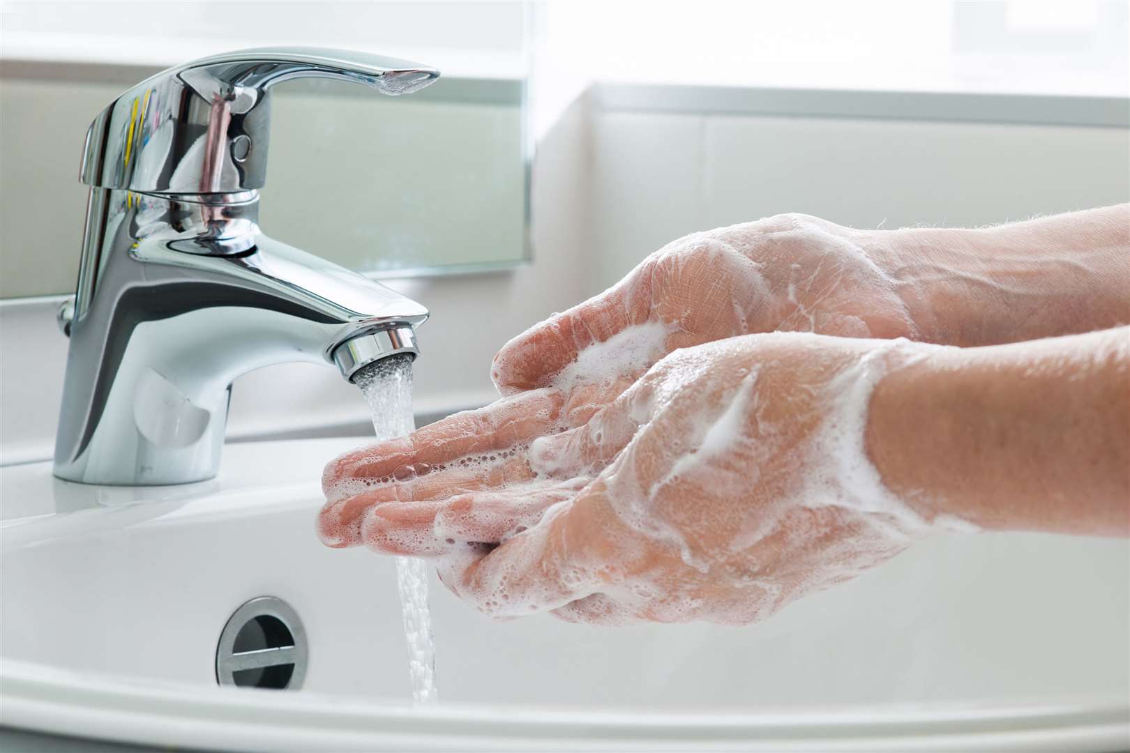 Wash hands throughout the day with antibacterial soap