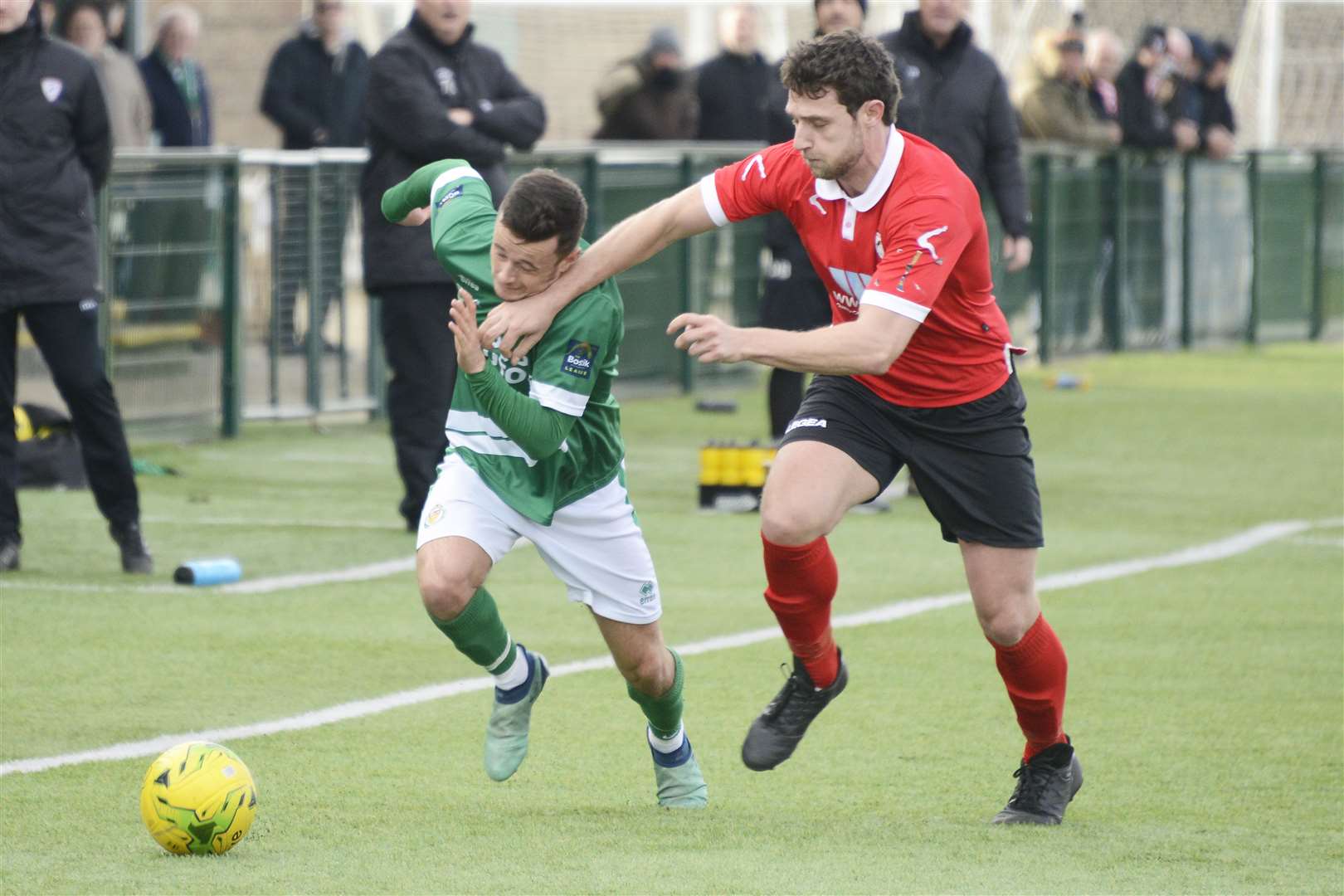 Action from Ashford's game against Ramsgate last season Picture: Paul Amos
