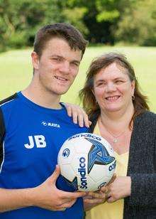 Jack with proud mum Maxine