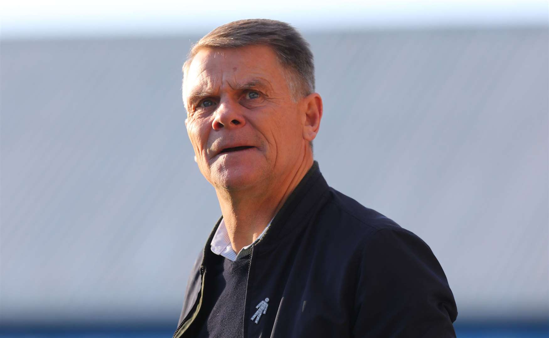 Dover manager Andy Hessenthaler - has been suffering from Covid in the past week. Picture: Andy Jones (50260769)