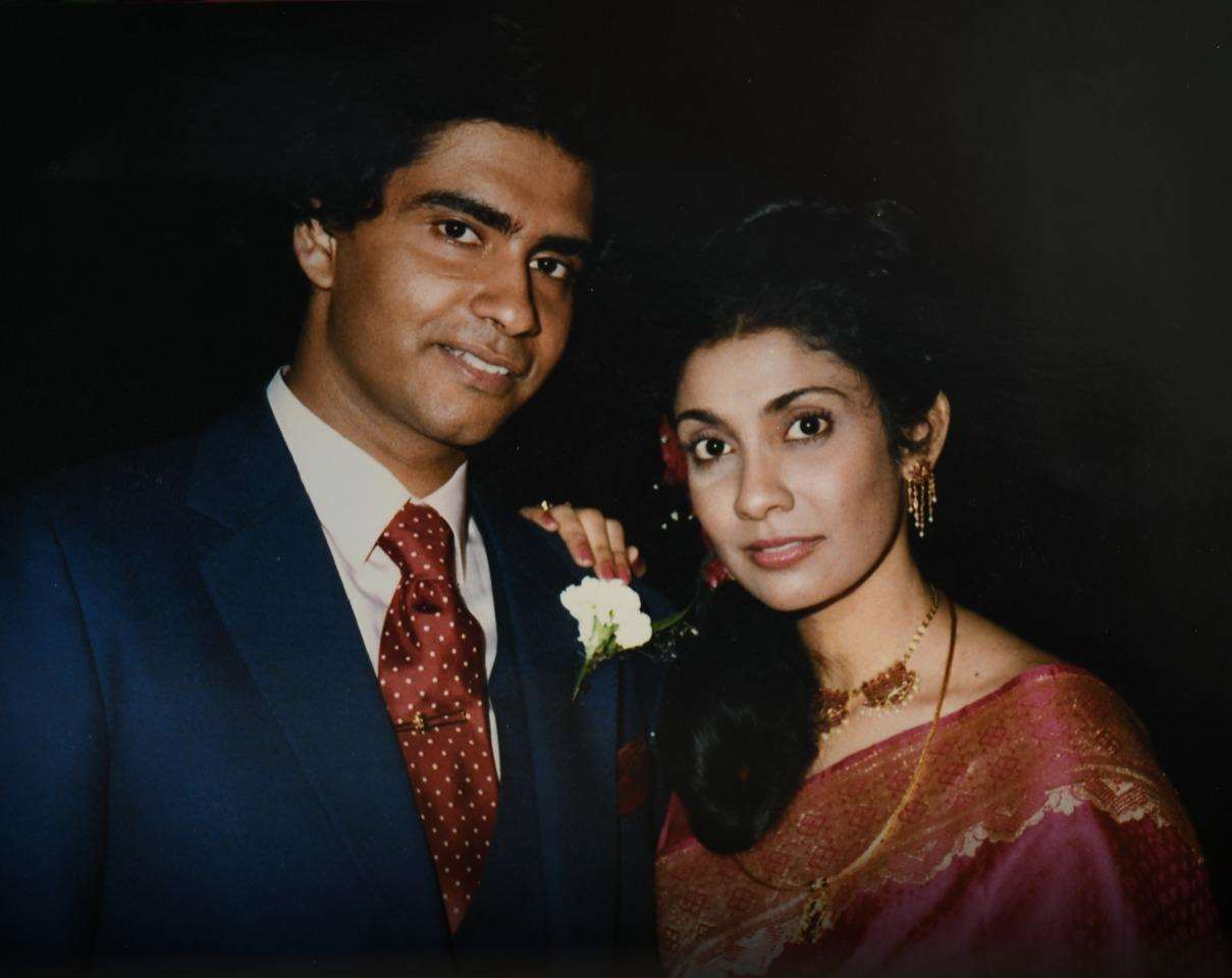 Lakshman and his wife Angeline on their wedding day 35 years ago (6506088)