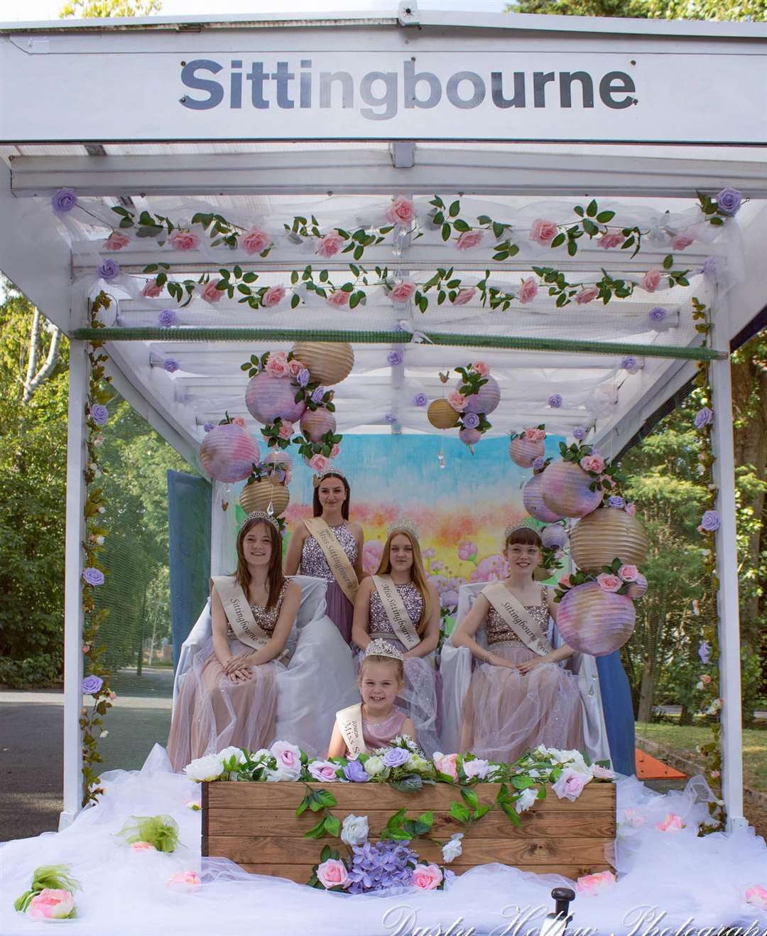 Members of the 2023 Sittingbourne carnival court on their new float: Picture Kelly Kay