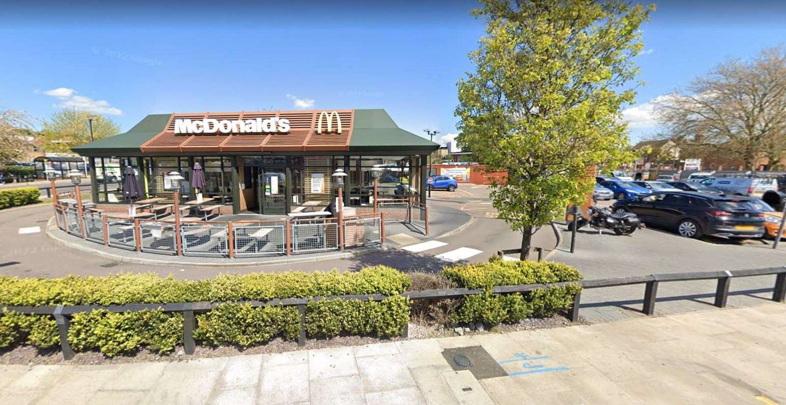 The incident happened in the McDonald's car park in Commercial Road, Strood. Picture: Google Maps