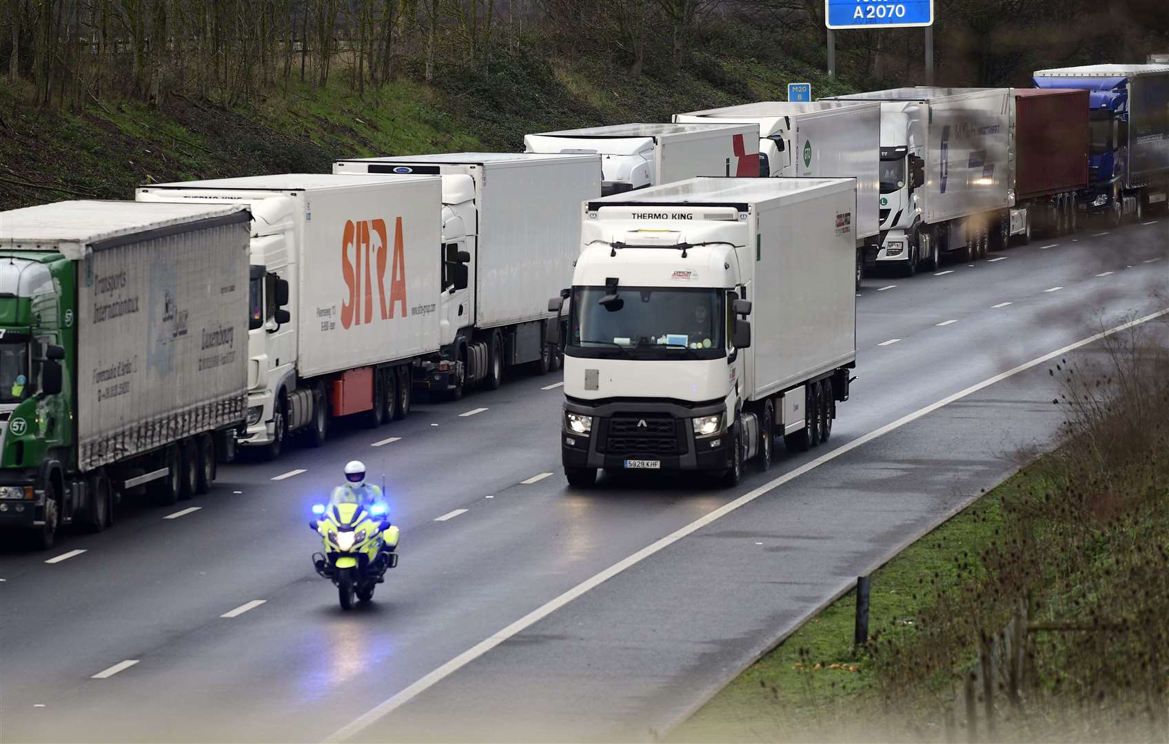Operation Stack pictured on Christmas Eve. Picture: Barry Goodwin