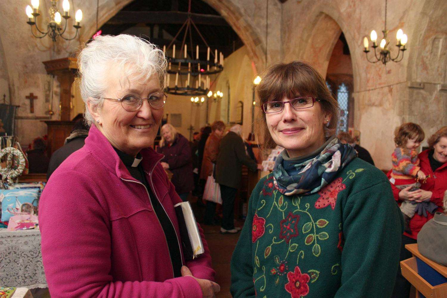 The Reverend Jacky Davis (left) said she is happy with the General Synod's decision.