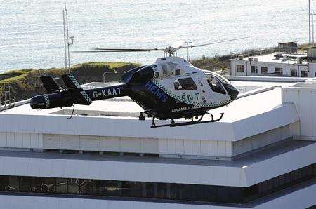 Air ambulance at Dover