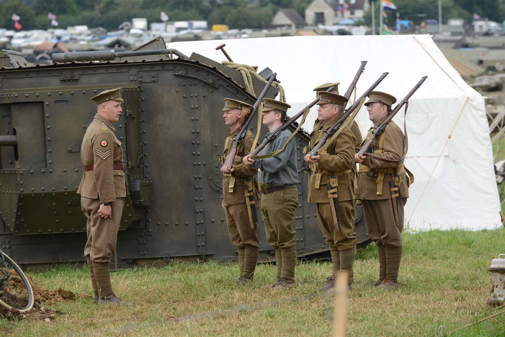 First World War re-enactors War and Peace Revival