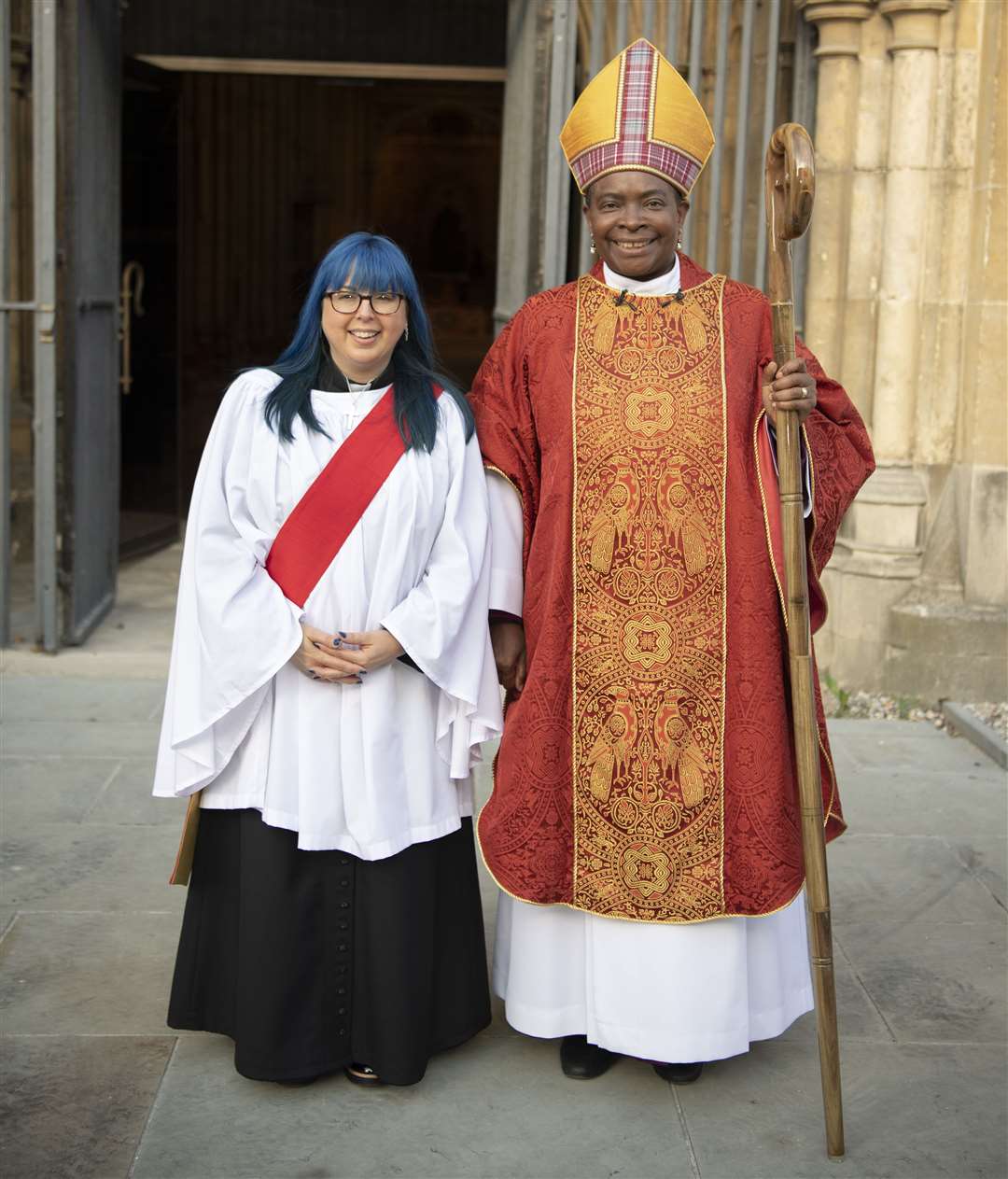 Anthea with Rt Revd Rose Hudson-Wilkin, Bishop of Dover. Picture: Diocese of Canterbury