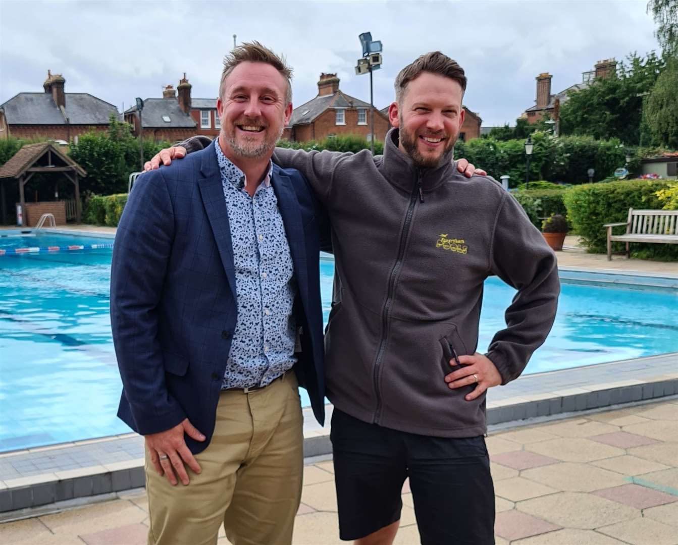 (Left to right) Jon Lazenby and Dean Butcher, who are the new management team at Faversham Pools. Picture: Faversham Pools