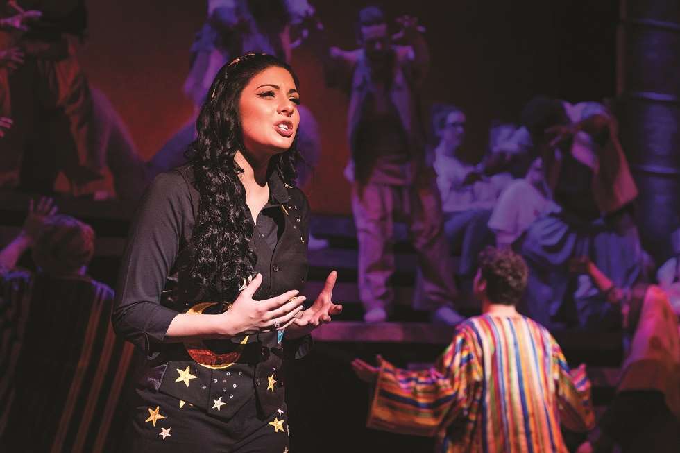 Lucy Kay was stunning as the narrator in Joseph and the Amazing Technicolor Dreamcoat