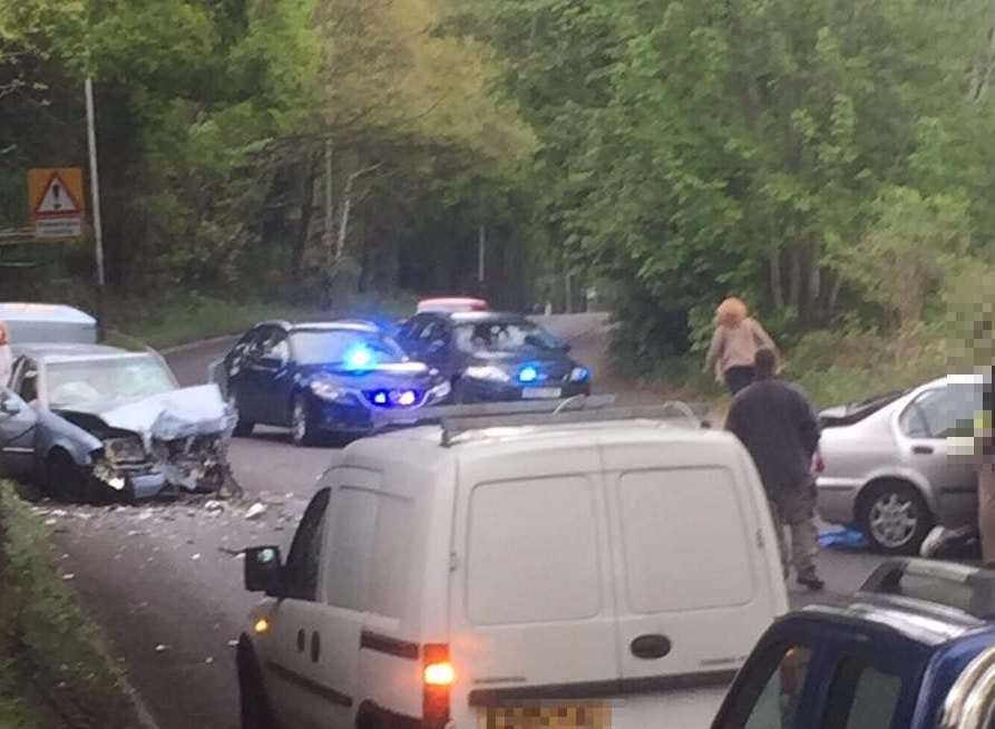 A crash has closed the A26 in Southborough
