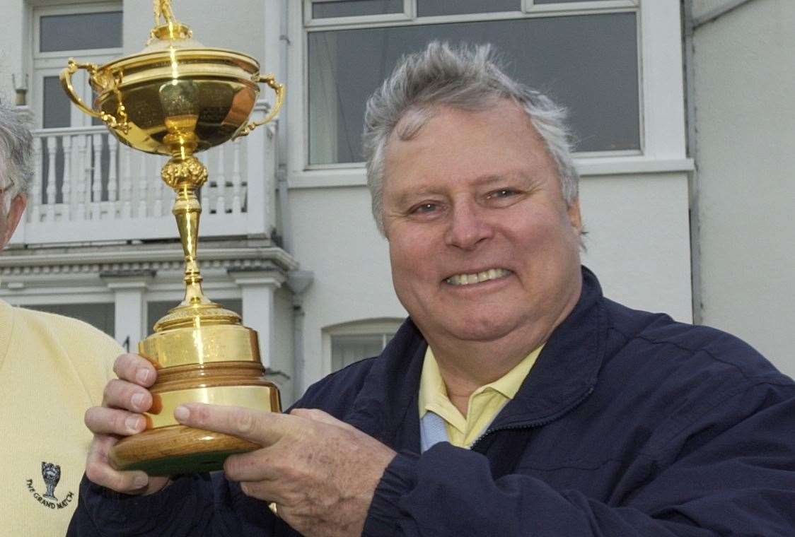 Peter Alliss with the Ryder Cup