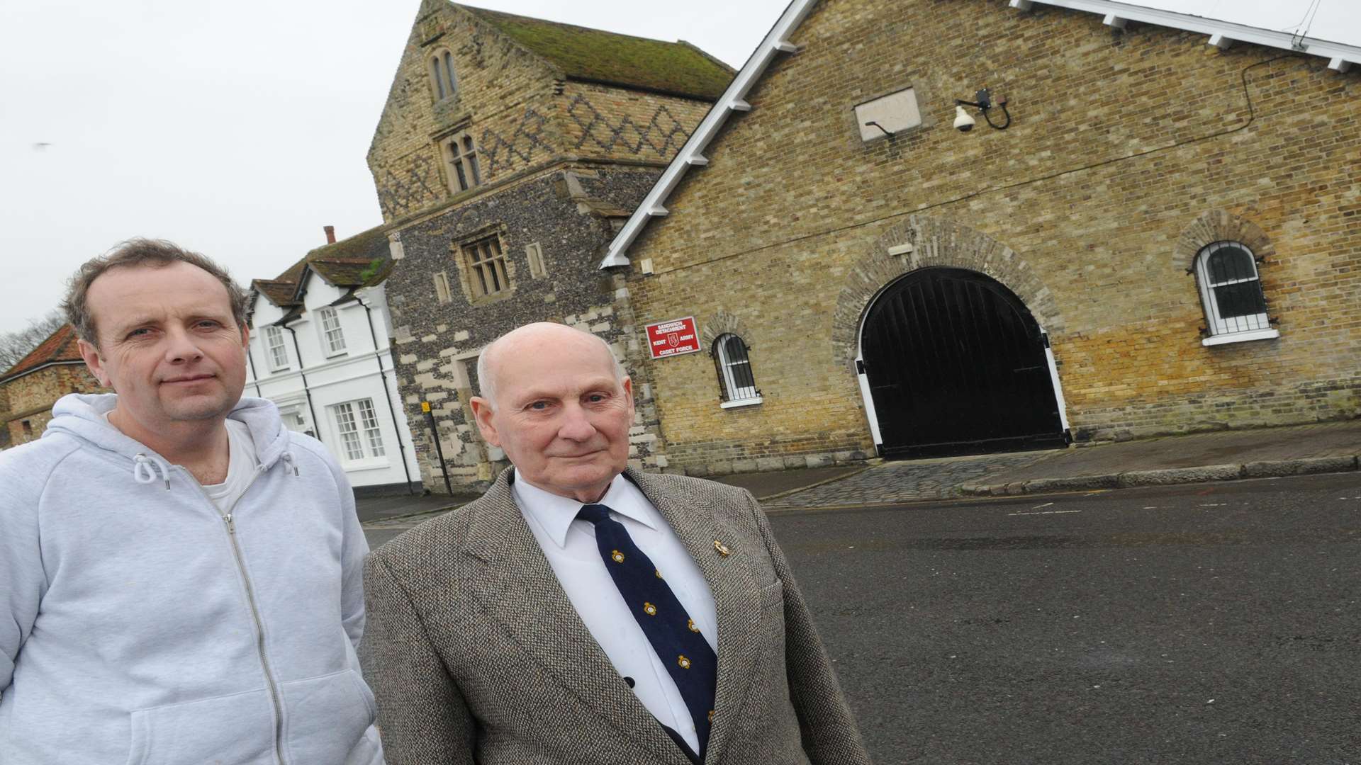 Former cadet Colin Buckle and volunteer Albert Tweddle are looking to gather support to keep the hall as it is