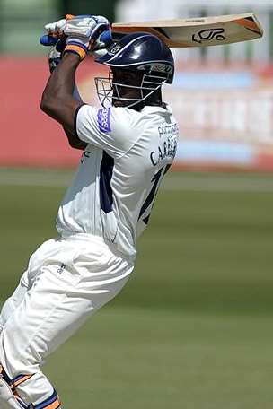 Former Kent player Michael Carberry hits out Picture: Barry Goodwin