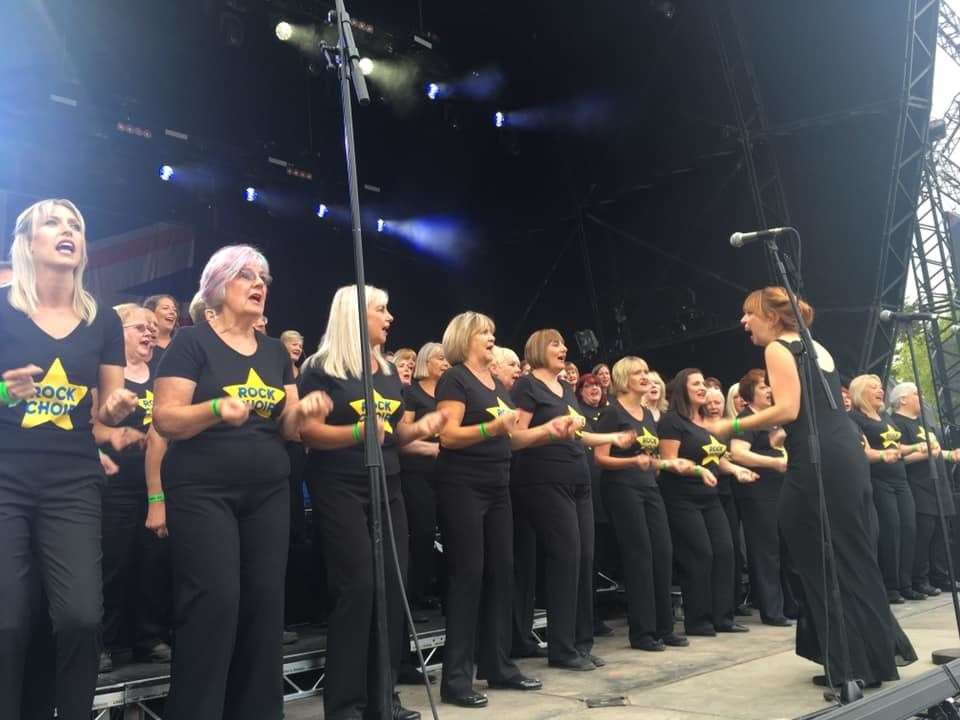 The Rock Choir were on hand to get the audience clapping and put a smile on everyone's faces (13790484)