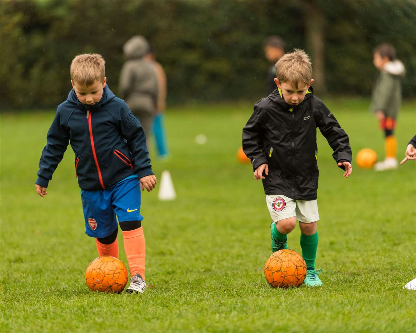 Little ones showing of their football skills in a previous scouting session (21166978)