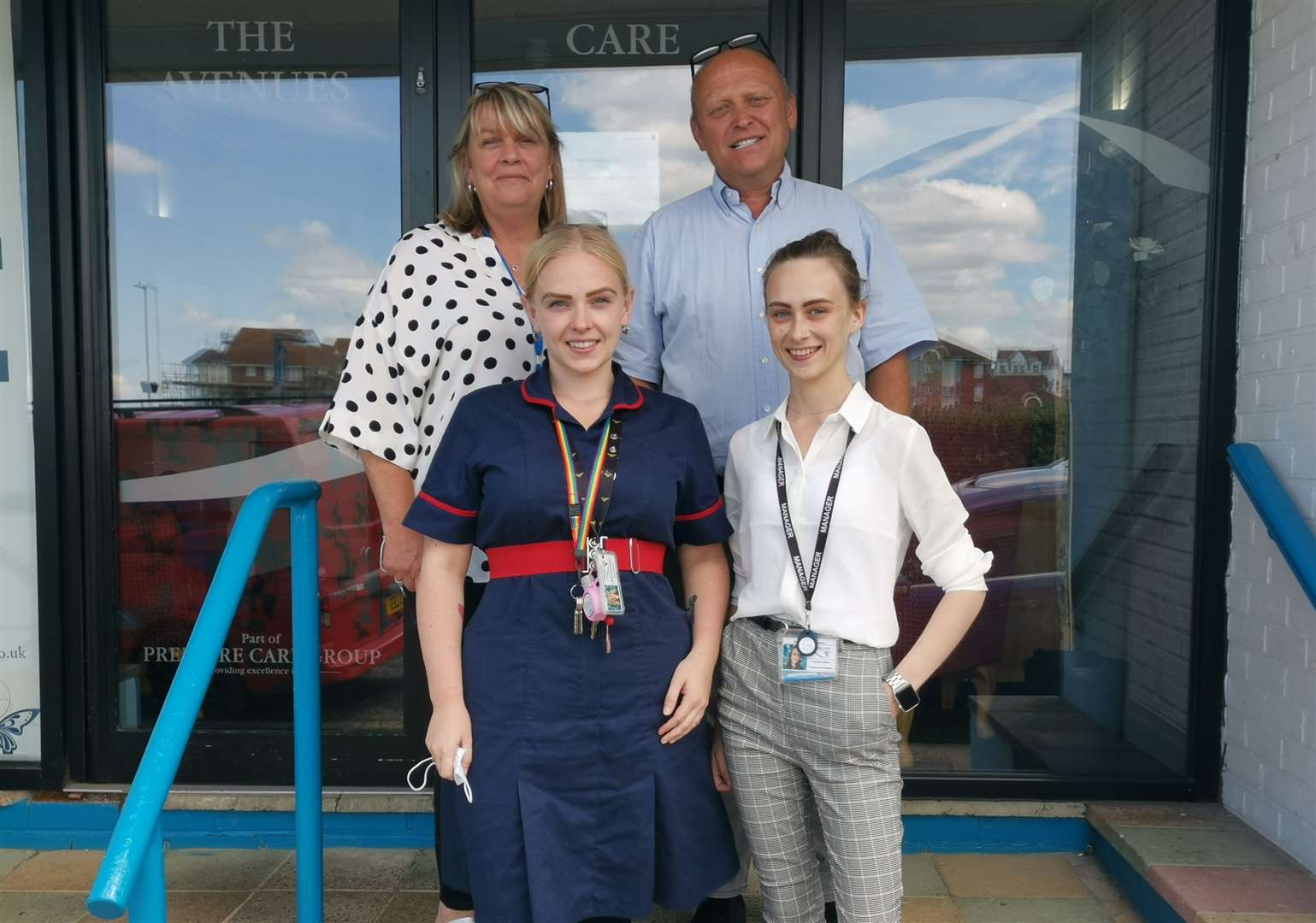Operations manager Michelle Jenkins, chief executive Shawn Cole, head of care Katie Prendergast and manager Clarissa Javes