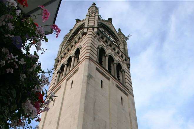 Gravesend's clock tower in Harmer Street