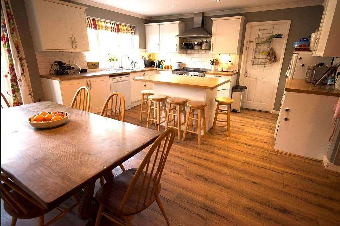 The property has a spacious kitchen/diner