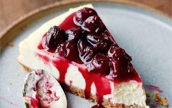 Yasmin Khan: Sour Cherry Cheesecake