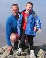 TRAGEDY: Andrew Mayers with his son Joseph