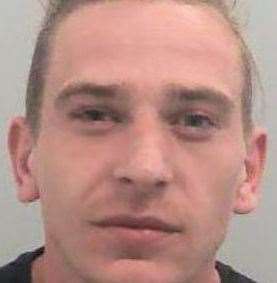 Sam Secord was jailed for five years and three months. Picture: Kent Police