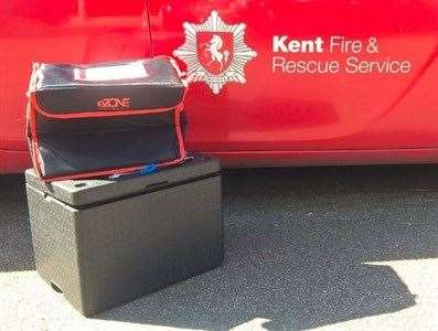 Kent Fire and Rescue Service's food transport boxes