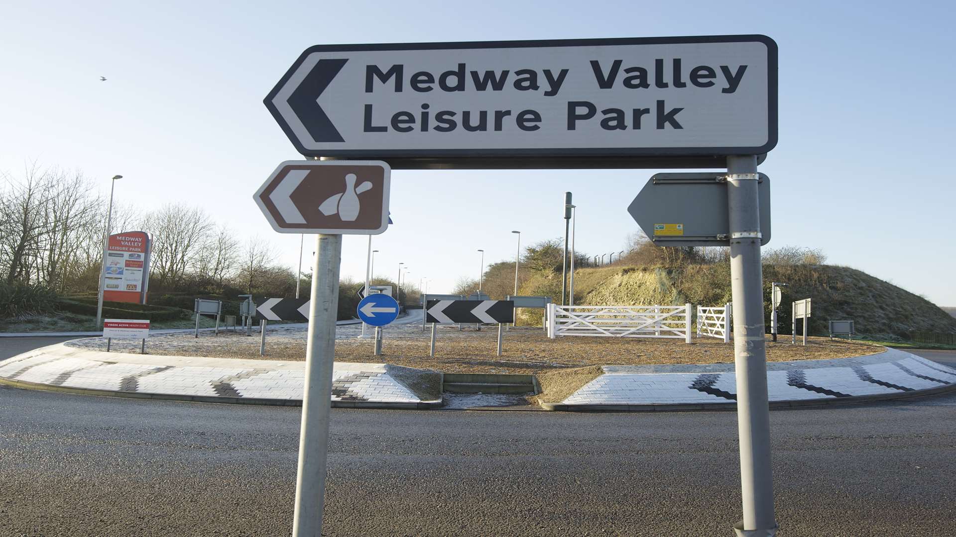 The Medway Valley Leisure Park roundabout in Strood