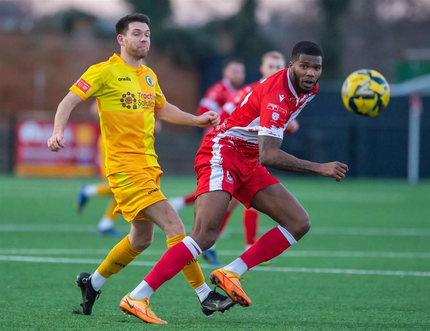 New signing Rowan Liburd in action on his Ramsgate debut. Picture: Ian Scammell