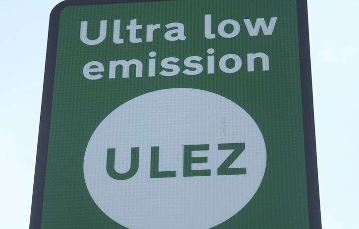 London's Ultra Low Emissions Zone (Ulez) will stretch to Kent's borders. Picture: PA