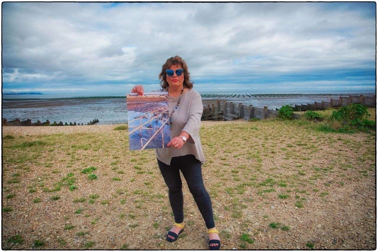 Julie Wassmer wants the trestles removed. Picture: Gerry Atkinson