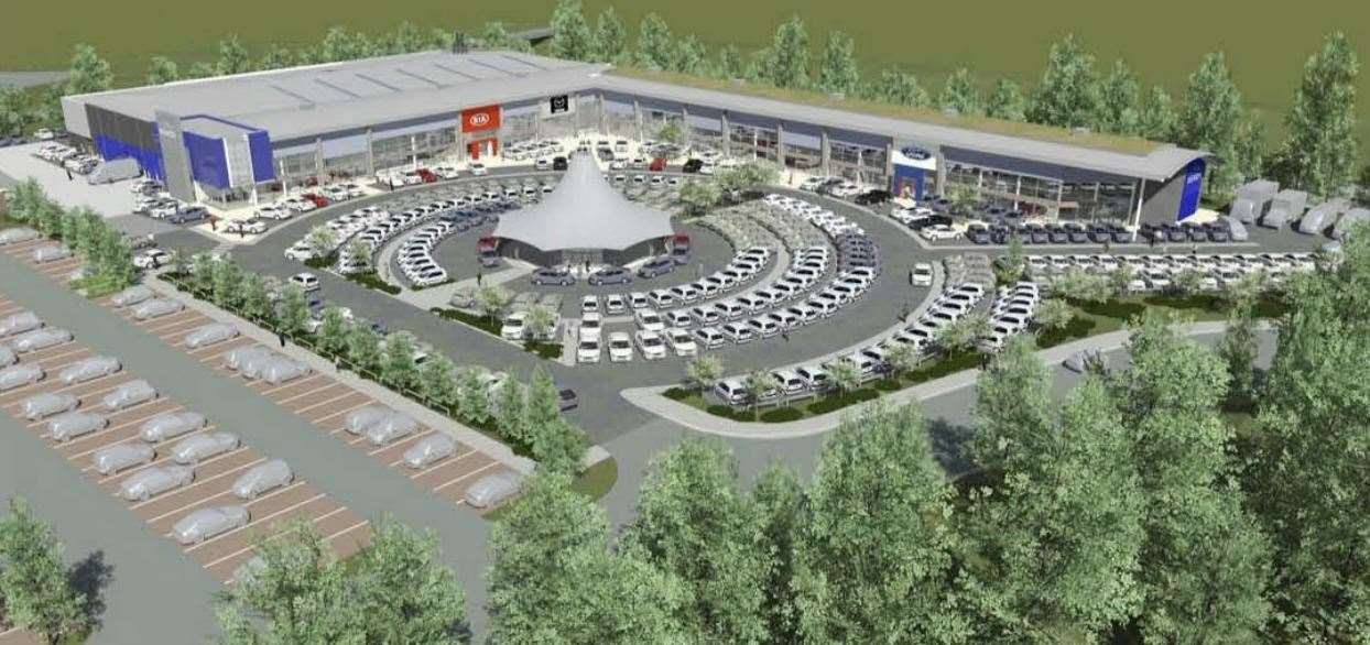 Plans for a motor village in Pembury have been refused. Picture: Hendy Group