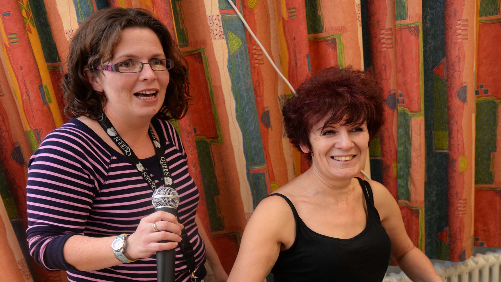 Helen Knight and Debi Sands provided a musical interlude during the talent show.