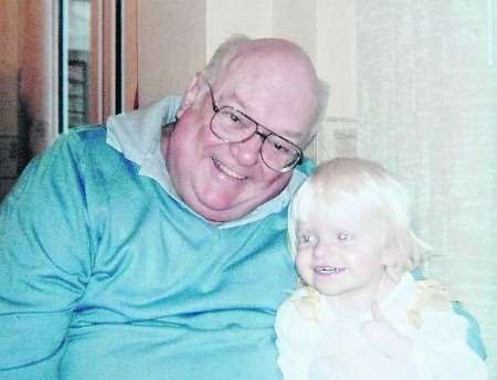 Precious memories. Barry Hopper with granddaughter Rebecca.