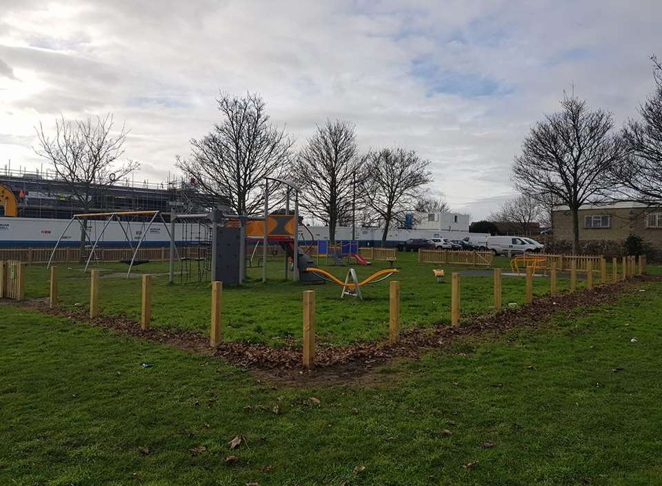 Fencing has been taken from Warre Rec. Pic: David Copeland