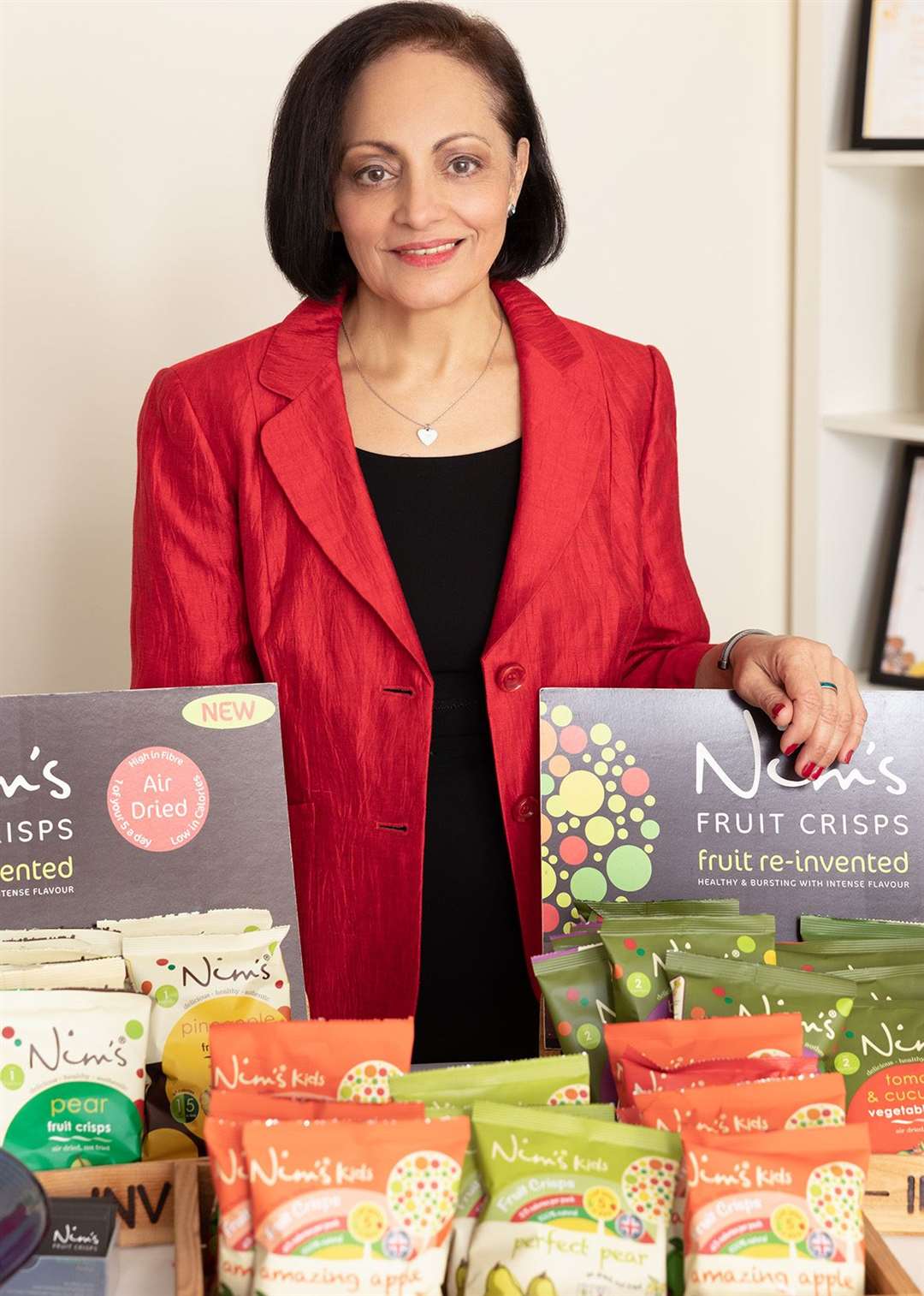 Nimisha Raja, chief executive of Nim's Fruit Crips
