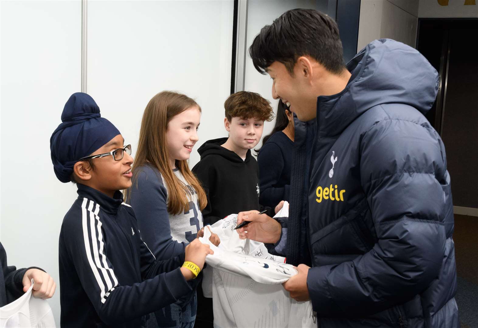 The Spurs fan got to meet his idols
